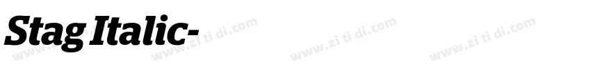 Stag Italic字体转换